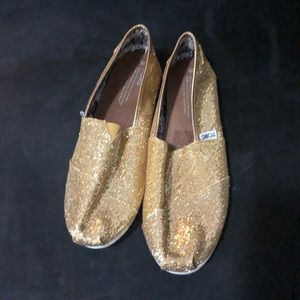 Toms Gold Glitter